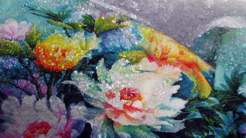 Bathing the canvas