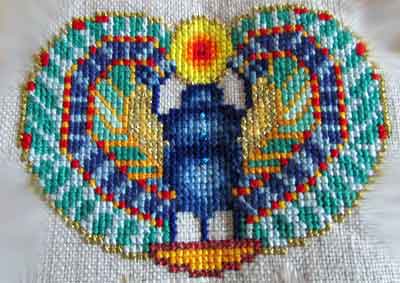 Using variegated floss for embroidery