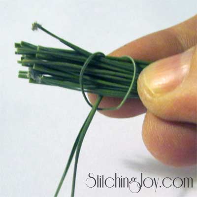 Manual: starting short pine needle weaving